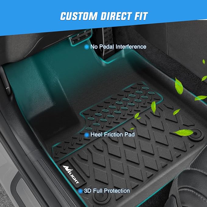 Nilight TPE Floor Mats for Mazda CX5 (CX-5) 2017 2018 2019 2020 2021 2022 2023 2024 2025 All Weather Custom Fit Heavy Duty Floor Liners