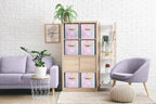Sorbus Fabric Storage Cubes - 6 Foldable Tie Dye Storage Bins for Organizing Cubbies, Toy Box - Clothes Storage & Closet Orga
