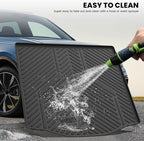 LASFIT Cargo Mat for 2012–2018 Ford Focus Sedan (Gas Models Only, No Subwoofer) Custom Fit All Weather Trunk Liner, Waterproof Heavy Duty Rear Trunk Protector for Cargo Area