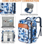 Lumesner Carry on Travel Backpacks, Extra Large 40L Flight Approved for Men & Women,Expandable Suitcase backpack (Camouflage 