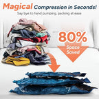 travel inspira 2026 Upgraded Vacuum Travel Bags Oxford Cloth Compression Packing Bags with Privacy Protection Space Saver for