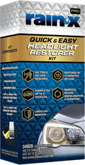 Rain-X 610200 2-Step Headlight Restorer Kit, Restores Clarity of Headlights Preventing Oxidation & Discoloration, Quick & Eff
