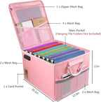 Fireproof Document Box, Fireproof Organizer Safe Box with Lock, Portable Office Storage Cabinet for Hanging Letter/Legal Fold