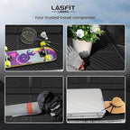 LASFIT Trunk Mat & Backrest Mat for Volvo XC90 2026-2016, All Weather TPE Custom Fit Cargo Liner for Volvo XC90 Cargo Mat, Black, Easy to Clean