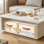 DIMJ Closet Organizers and Storage - Fabric Bins with Drawers for Closet Foldable Clothes Organizers with Clear Window, Stack