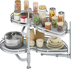 YITAHOME Blind Corner Cabinet Pull Out Organizer, Right Swing Soft-Close Swing-Out Cabinet Organizer with Adjustable Height, 