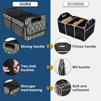 Deosk Car Trunk Organizer for SUVs, Cars and Trucks with 6 Big Pockets, Waterproof Polyester Storage Box