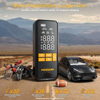 Tire Inflator Portable Air Compressor - 4X Faster 160 PSI Portable Air Pump for Cars - Cordless Tire Inflators with Gauge - Portable Tire Inflator for Car, Pickup, Bike and More