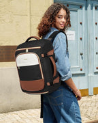 LOVEVOOK 40L Travel Backpack Carry on Flight Approved,Personal Item Bag with 3 Packing Cubes, Travel Backpack Bag for Women F