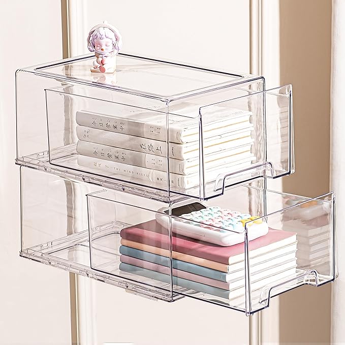 clear Drawer-Type Plastic Storage Box Bins Organizer，Family First Aid Kits Medicine cabinet Box Organizer,Closet ，Shelf，Ointm