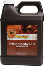 Fiebing's Prime Neatsfoot Oil 32 Fl Oz - Leather Conditioner & Preservative with Synthetic & Natural Animal Oil - Waterproof,