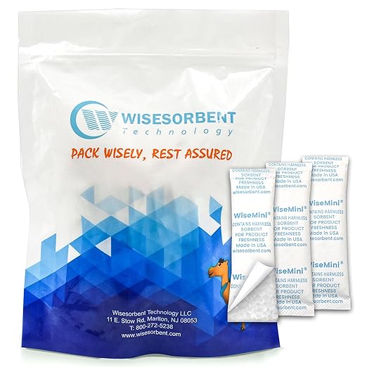 500pcs 5 Gram Food Safe Desiccant Packs, Premium Silica Gel Packets, Desiccant Moisture Absorbers for Storage