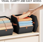 Homsorout Fabric Closet Storage Cubes - 8 Pack Square Storage Bins with Dual Handles for Clothes, Towels, Toys, Cube Storage 