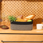 MiniArk Small Storage Baskets for Organizing | Closet Organizer Bins | Shelf Toy Basket | Woven Rope Baskets | Cube Decorativ