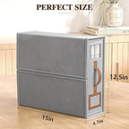 8 Pack Bed Sheets Organizers And Storage,Sheets Set Folder Keeper with Handle,Foldable Bedding Storage Box For Linen Closet,D