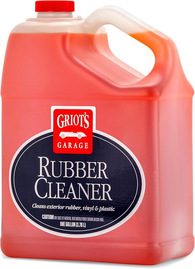 Griot's Garage Rubber Cleaner for Car Cleaning and Detailing, Works on Tires, Trims, and Moldings 11137, One Gallon