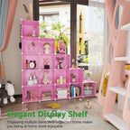 C&AHOME Cube Storage Organizer, 16-Cube Shelves Units, Plastic Storage Cubes, DIY Closet Organizer, Modular Closet Storage Sh