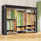 Ulif E13C Heavy Duty Closet Organizer System，Freestanding Clothing Racks for Hanging Clothes，Adjustable Garment Rack 63" W x 