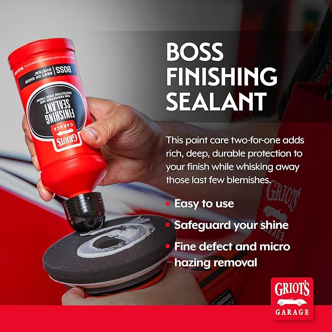 Griot's Garage BOSS Finishing Sealant for Car Detailing and Polishing, Auto Paint Correction and Protection, 16 Ounces