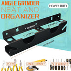 ULIBERMAGNET Angle Grinder Holder, Solid Steel Utility Storage Rack,Heavy Duty Wall Mount Storage Metal Shelf Holder for Angl