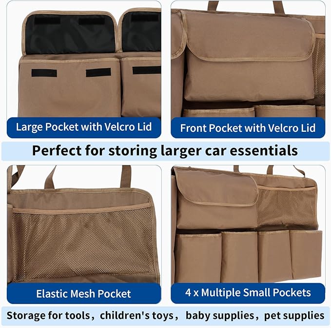 Car Trunk Organizer Backseat Hanging Organizer with Storage Pockets for Subaru Crosstrek, Forester, Outback, Ascent