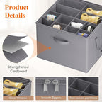 Lifewit Shoe Storage Organizer for Closet, Fabric Large Shoe Box Storage Containers with Clear Cover, Foldable Bins for Boots