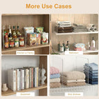 SortNStore Shelf Dividers for Closet Organization: 12" Tall x 12" Deep, Taller Adhesive Separators Features Acrylic Material 