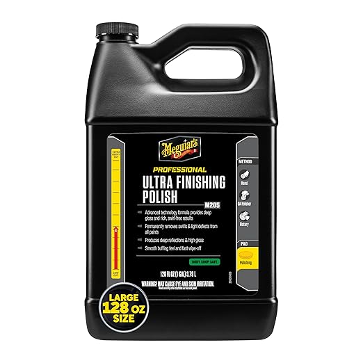 Meguiar's Professional Ultra Finishing Polish M20501 - Scratch and Swirl Remover, High-Gloss Detailing Polish for a Show Car 