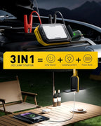 Jump Starter: 7000A Portable Car Battery-Jumper for All Gas or up to 12L Diesel, 3 in 1 Multi-Function 12V Auto Battery