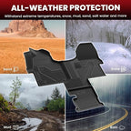 LASFIT Floor Mats for Mercedes Benz Sprinter 1500/2500/3500 2026 2025 2024 2019-2023 (Fit Cargo Van & Cab Chassis), All Weatehr TPE Floor Liners Custom Fit Sprinter 1st Row with Center Aisle Liner