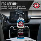 Adam's Polishes Total Interior Cleaner & Protectant, Quick Detailer & SiO2 Protection, Ceramic Infused, Anti-Static, OEM Fini