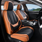 Coverado Car Seat Covers Full Set, Seat Covers for Cars, Black Car Seat Covers Front Seats and Back Car Seat Protector Waterp