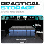 FORTEM Trunk Organizer with Cooler For SUV Car Trunk, Foldable Storage, Car Accessories for Women Men, Collapsible Bag, Perfect