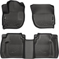 Husky Liners Weatherbeater Floor Mats | Fits 2015-2020 Honda Fit | Front & 2nd Row, 3-pc Black - 99491