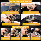 Tire Chains, Snow Chains, Anti-slip Tire Chains for Cars SUVs Pickup Trucks Adjustable Emergency Transaction Chains for Ice S