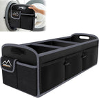 M KARMATER Car Trunk Organizer,Machine Washable PP Materials 3 Compartments Car Storage,95L Waterproof Polyester Cars