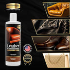 MASTERGUARD Leather Conditioner & Microfiber Cloth – Water-Based, Non-Toxic Formula for Furniture, Car Seats & Accessories – 