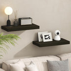 Furinno TANNA Floating Shelves for Wall Set of 2, 12 x 24 Wall Shelf, Wall Mounted Floating Shelf with Invisible Bracket, 2-i