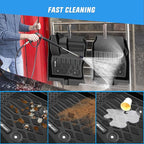 Nilight TPE Floor Mats for Ford Transit Connect with Vinyl Flooring and Posts Only 2014 2015 2016 2017 2018 2019 2020 2021 All Weather Custom Fit Heavy Duty Floor Liners