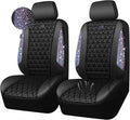 CAR PASS Bling Diamond Air Mesh Seat Cover Front Seats,Leather Seat Covers for Car Shining Glitter Sparkly,Automotive seat co