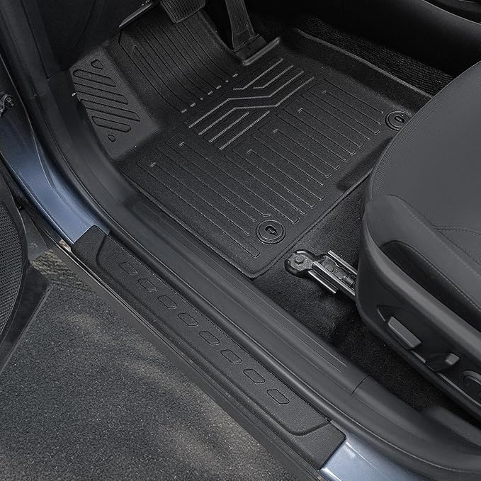 Floor Mats Set for 2022-2025 2026 Hyundai Tucson Gas (Not fit Hybrid), Full Coverage All Weather Floor Mats Cargo Mat with Backrest Protectors & Door Sill Guards for Tucson Accessories