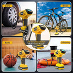 Tire Inflator Portable Air Compressor - 4X Faster Inflation, 160PSI Cordless Handheld Tire Pump with Rechargeable 20V Battery & 12V DC Dual Power, Digital Gauge for Car, Motorcycle, E-Bike, Ball