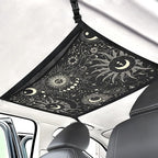 Planet Car Ceiling Cargo Net Pocket Hanging Storage Bag with Zipper 31.5"x21.6" Double-Layer Mesh Car Roof Storage Organizer Long Road Trip Truck SUV Travel Camping
