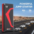 Portable Car Jump Starter, 4150A Peak Portable Car Battery Charger, 12V Battery Jump Box for Motorcycle, Truck Up to 12L