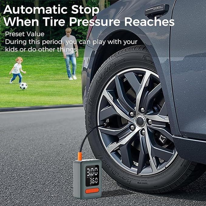 Tire Inflator Portable Air Compressor & Car Jump Starter (C9)