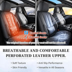 Coverado Seat Covers, Car Seat Covers Front Seats, Car Seat Cover, Car Seat Protector Waterproof, Car Seat Cushion Nappa Leat