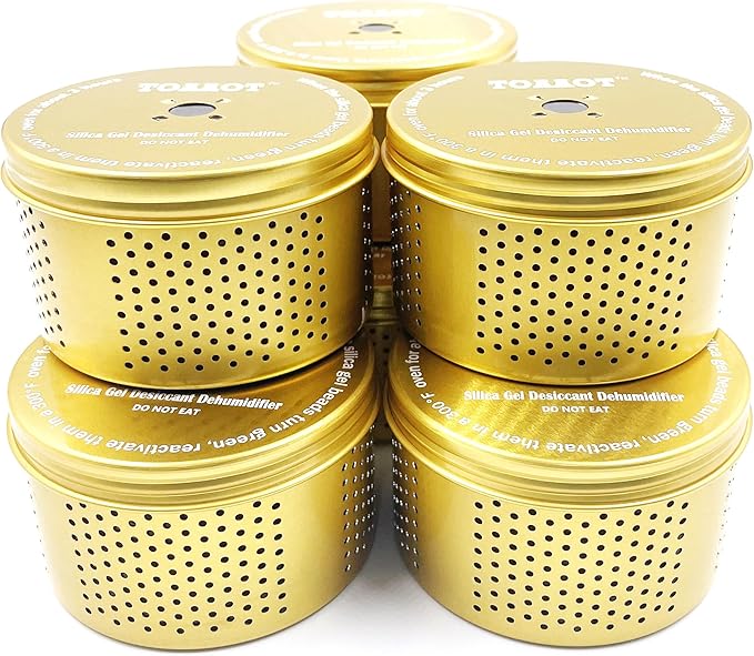 Gun Safe Dehumidifier 200g - Small Silica Gel Desiccant Canister, Moisture Absorber for Gun Cabinets & Safes, Protect 160