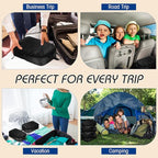 5 Pack Compression Packing Cubes for Travel Space Saving Cubes Luggage Organizer for Suitcase(Black,S)