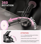 for MagSafe Car Mount Charger Dash/Windshield/Vent Wireless Car Charger with [LED Light], Magnetic Phone Holder for Car for iPhone 17 16 15 14 13 12 Series, Fit MagSafe Accessories (Pink)