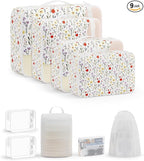 11 Set / 9 Set Packing Cubes for Travel,Gifts for Women Mom Kids,TSA Approved Bags for Makeup, Cosmetic, Toiletry, Organizers